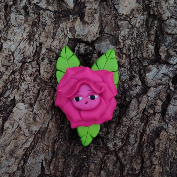 Jewelry - 🌹The🌺Talkin Flower 🥀🌸 Pink Rose Pin